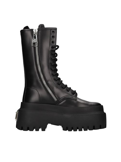 Stivaletti in pelle DOLCE&GABBANA | CT0946 AI402 80999NERO